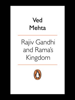 cover image of Rajiv Gandhi and Rama's Kingdom